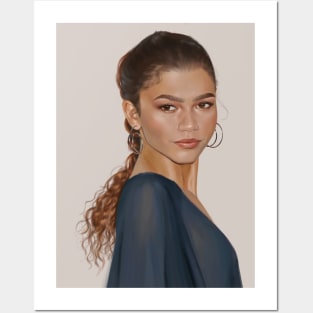 Zendaya Portrait Posters and Art